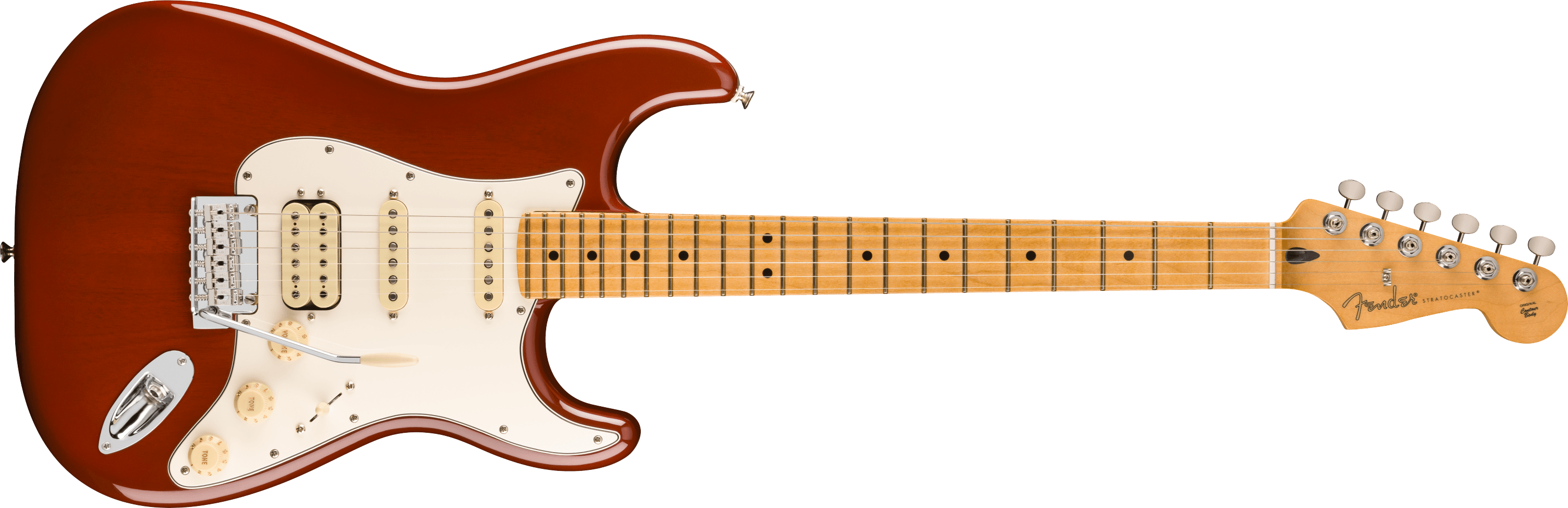Fender Player II Stratocaster HSS, Chambered Mahogany in Transparent Mocha Burst