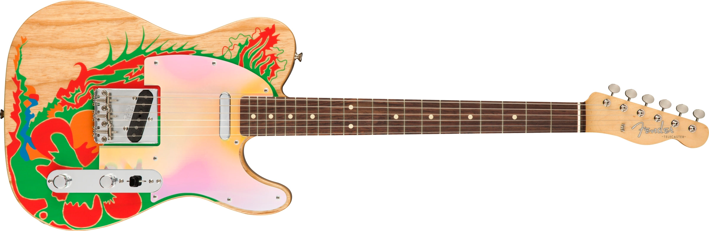 Fender Jimmy Page Telecaster, RW FB, Dragon Artwork