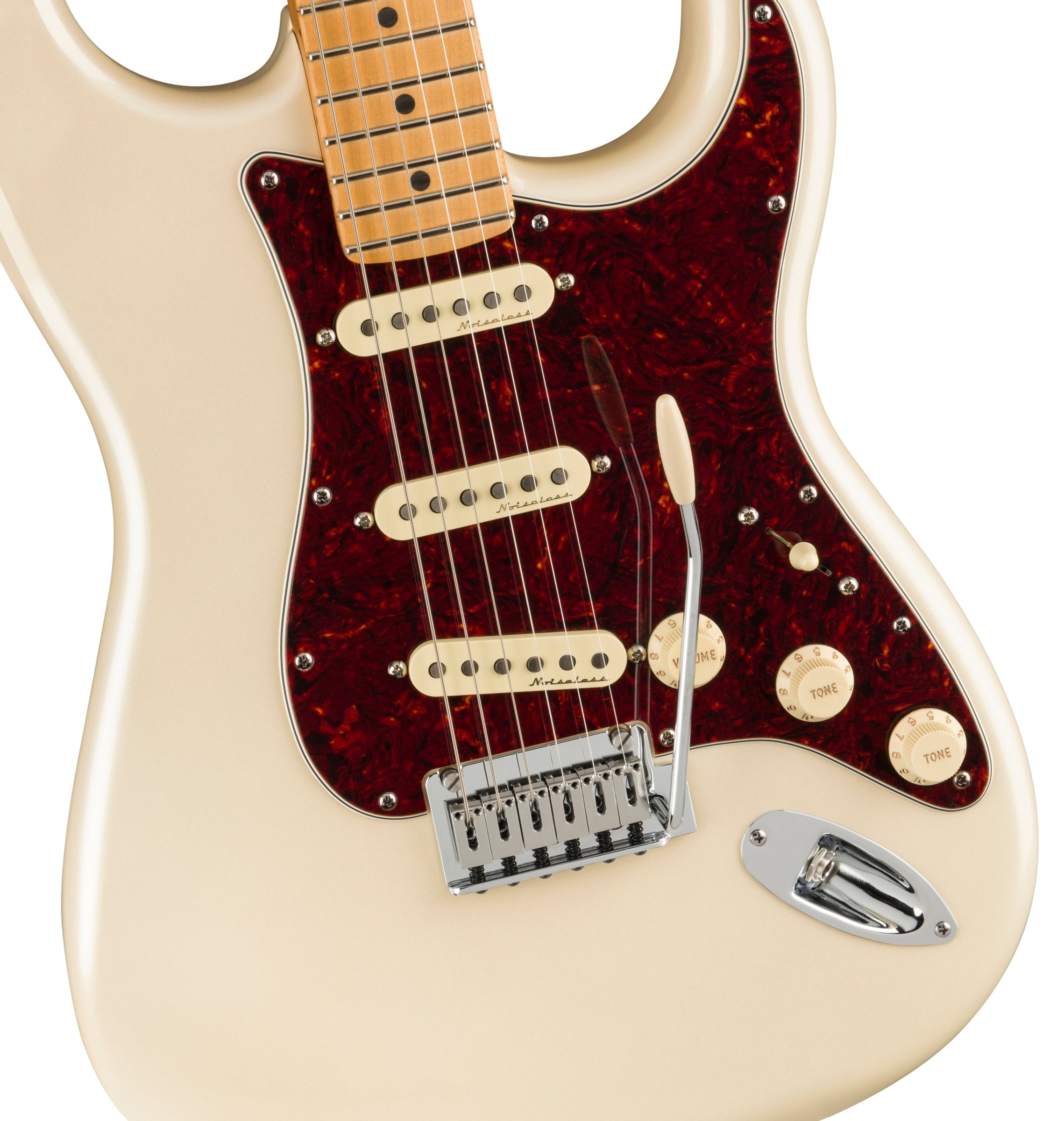 USED MINT | Fender Player Plus Stratocaster, Maple FB, Olympic Pearl