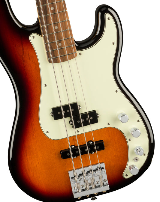 USED MINT | Fender Player Plus Precision Bass, Pau Ferro FB, 3-Color Sunburst
