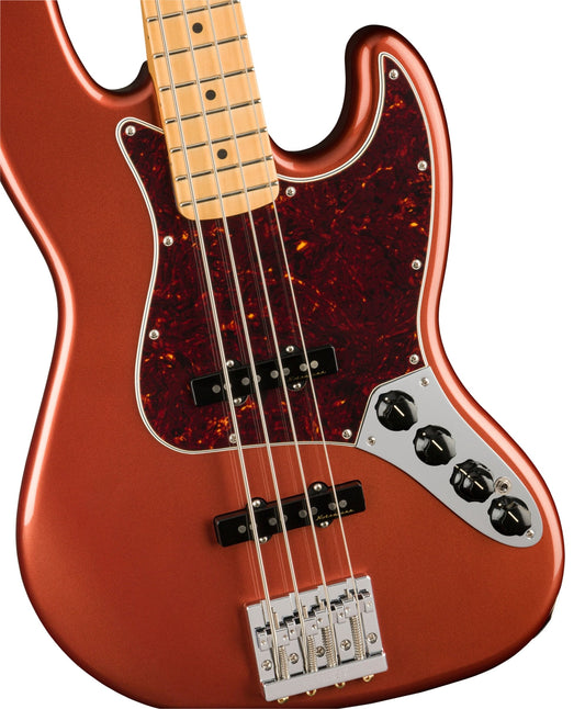 USED MINT | Fender Player Plus Jazz Bass, Maple FB, Aged Candy Apple Red