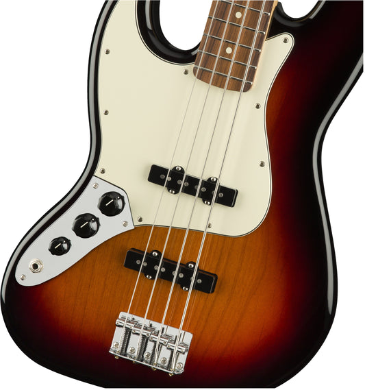 USED MINT | Fender Player Jazz Bass Left-Handed, Pau Ferrro FB, 3-Color Sunburst