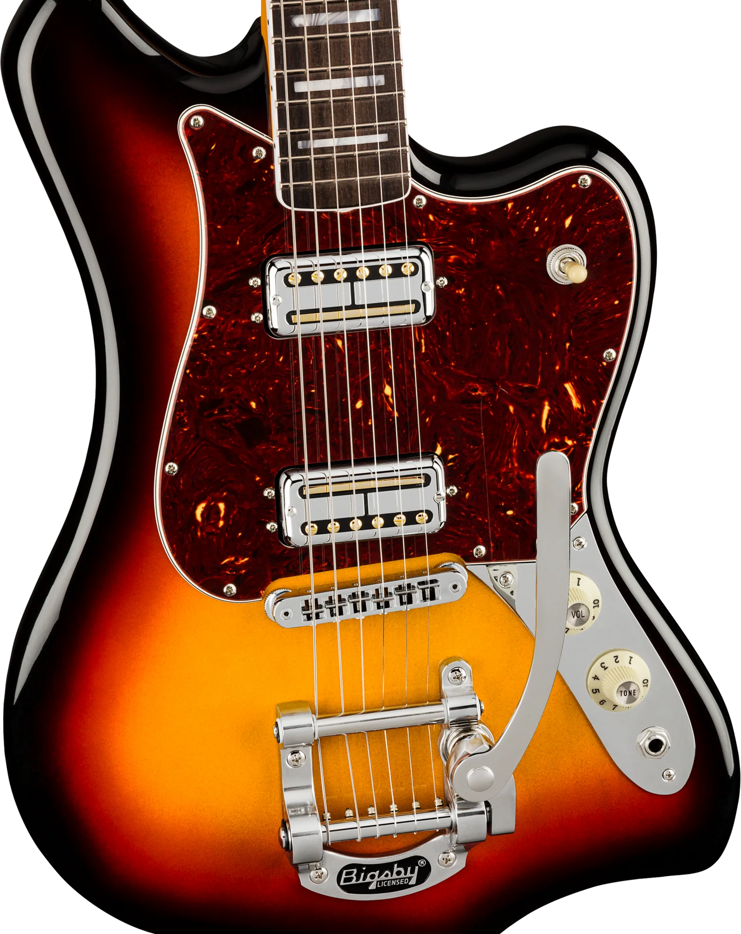 USED MINT | Fender Parallel Universe II Maverick Dorado, Ebony FB, Ultra Burst