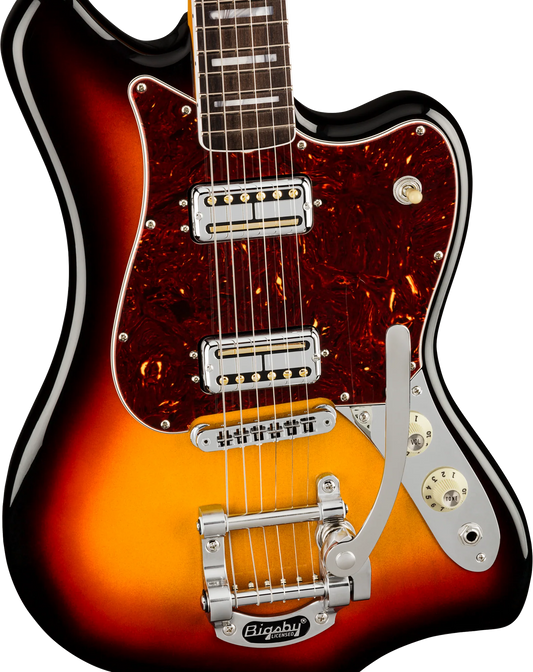 USED MINT | Fender Parallel Universe II Maverick Dorado, Ebony FB, Ultra Burst