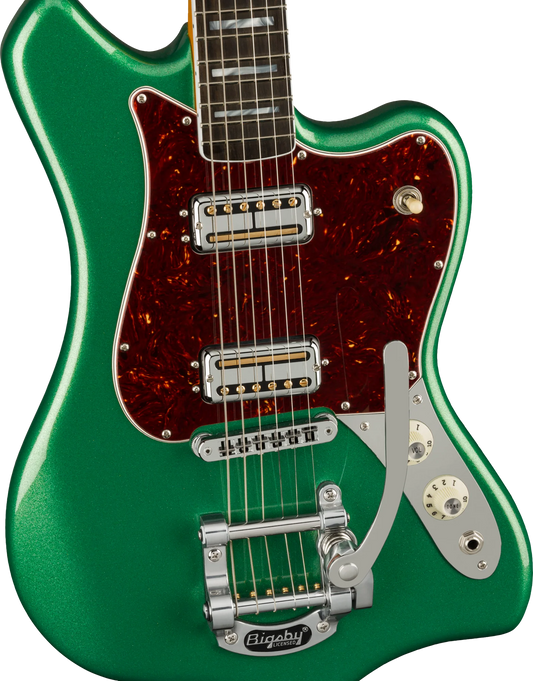 USED MINT | Fender Parallel Universe II Maverick Dorado, Ebony FB, Mystic Pine