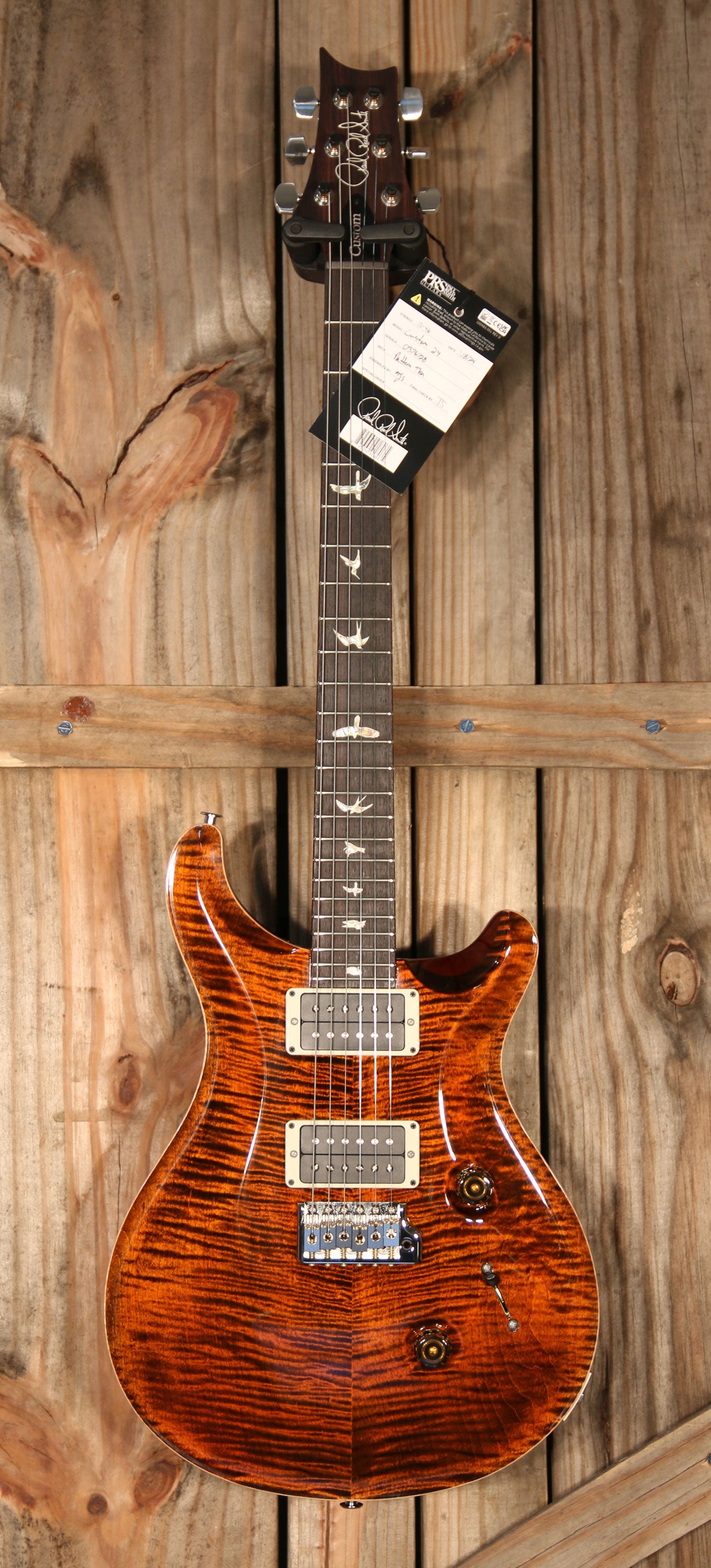 Paul Reed Smith Custom 24, Non 10 Top, Orange Tiger