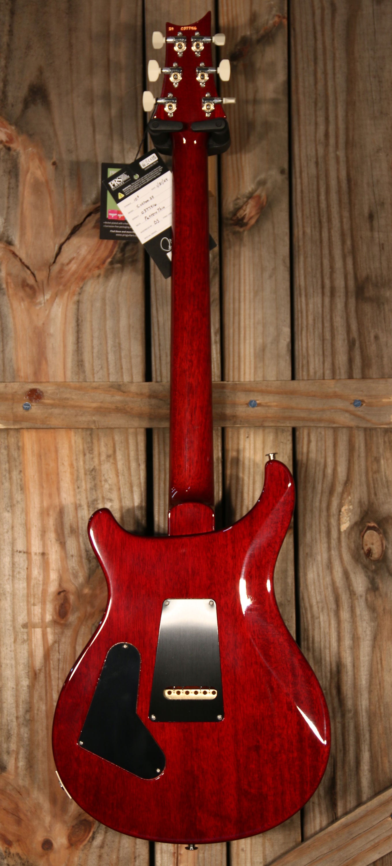 (NOS 2024) Paul Reed Smith Custom 24, Non 10 Top, Dark Cherry Burst