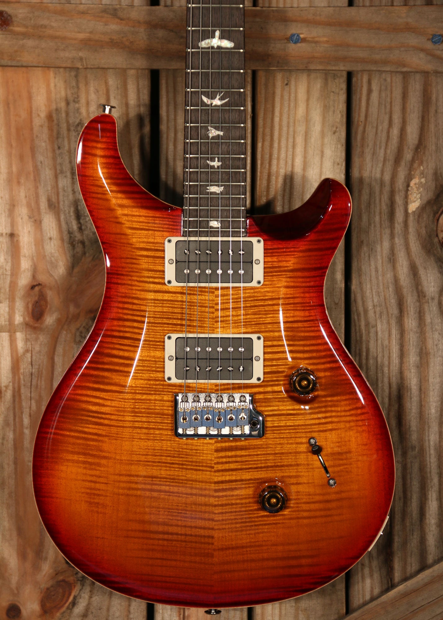 (NOS 2024) Paul Reed Smith Custom 24, Non 10 Top, Dark Cherry Burst