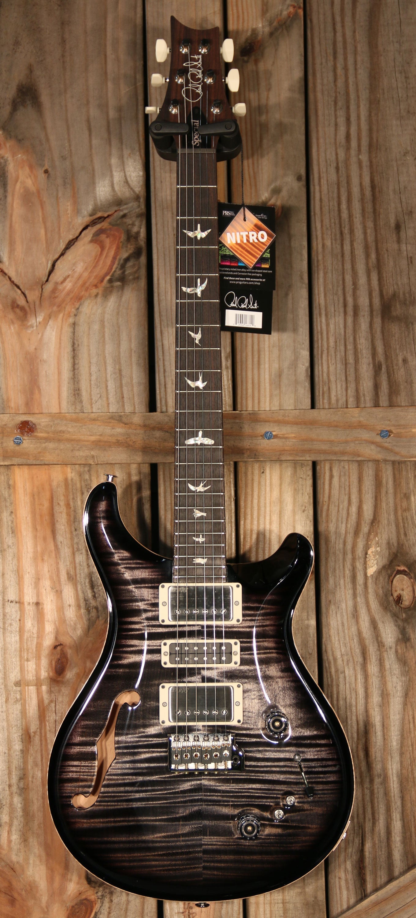 (NOS 2024) Paul Reed Smith Special 22 Semi-Hollow, Non 10 Top, Charcoal Burst