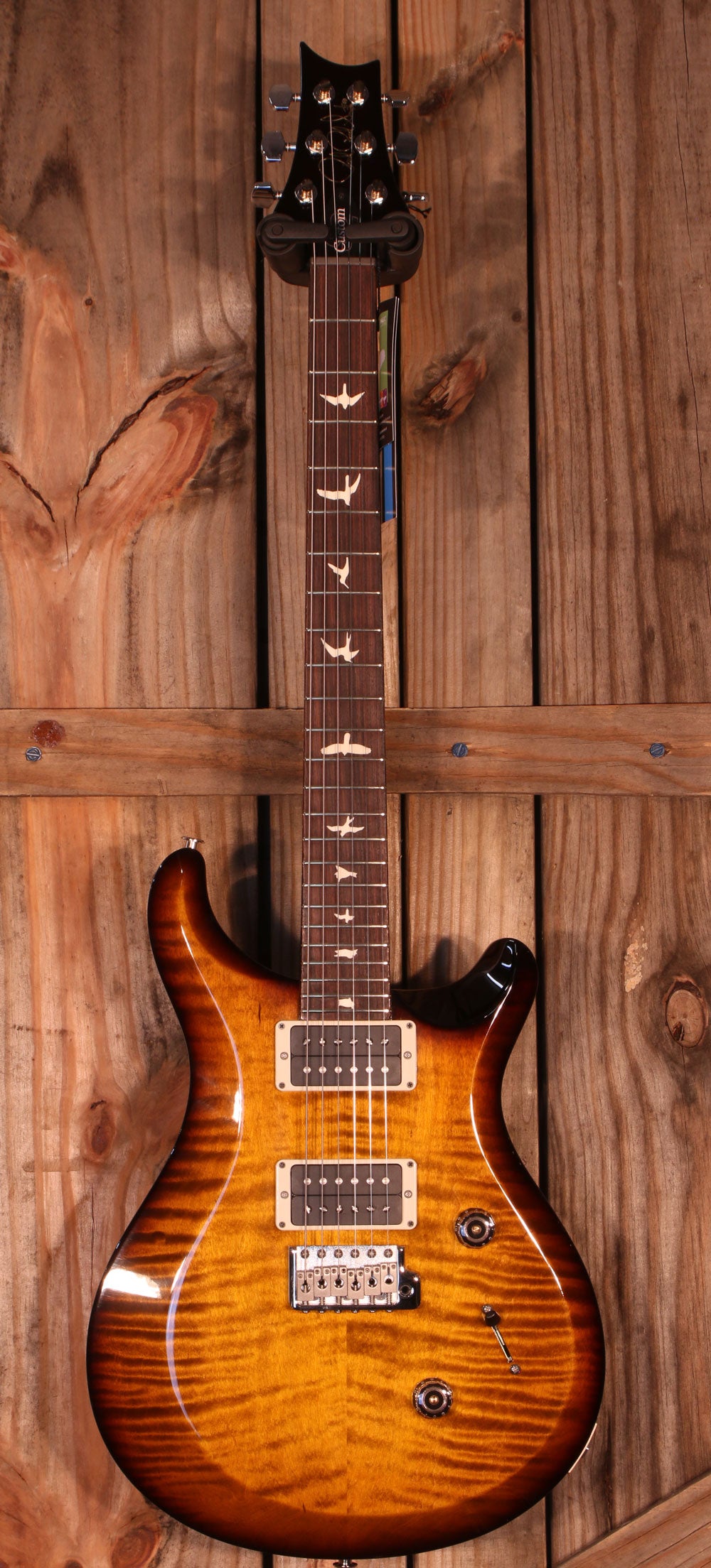 Paul Reed Smith S2 Custom 24, Pattern Thin, Black Amber