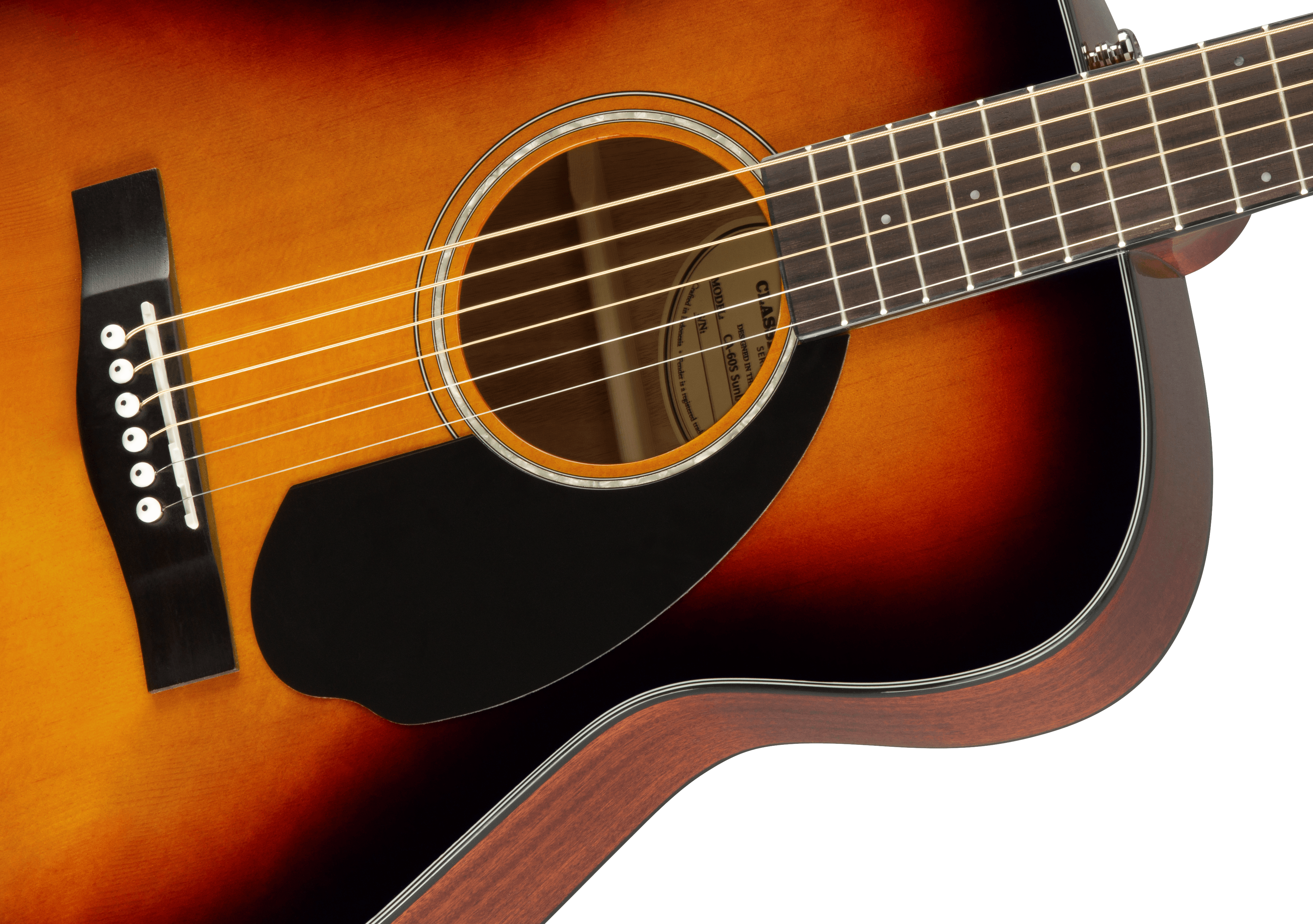 Fender CD-60S Concert Acoustic Guitar, Sunburst