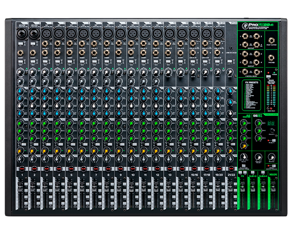 Mackie ProFX22v3 22-Channel Analog Mixer with USB