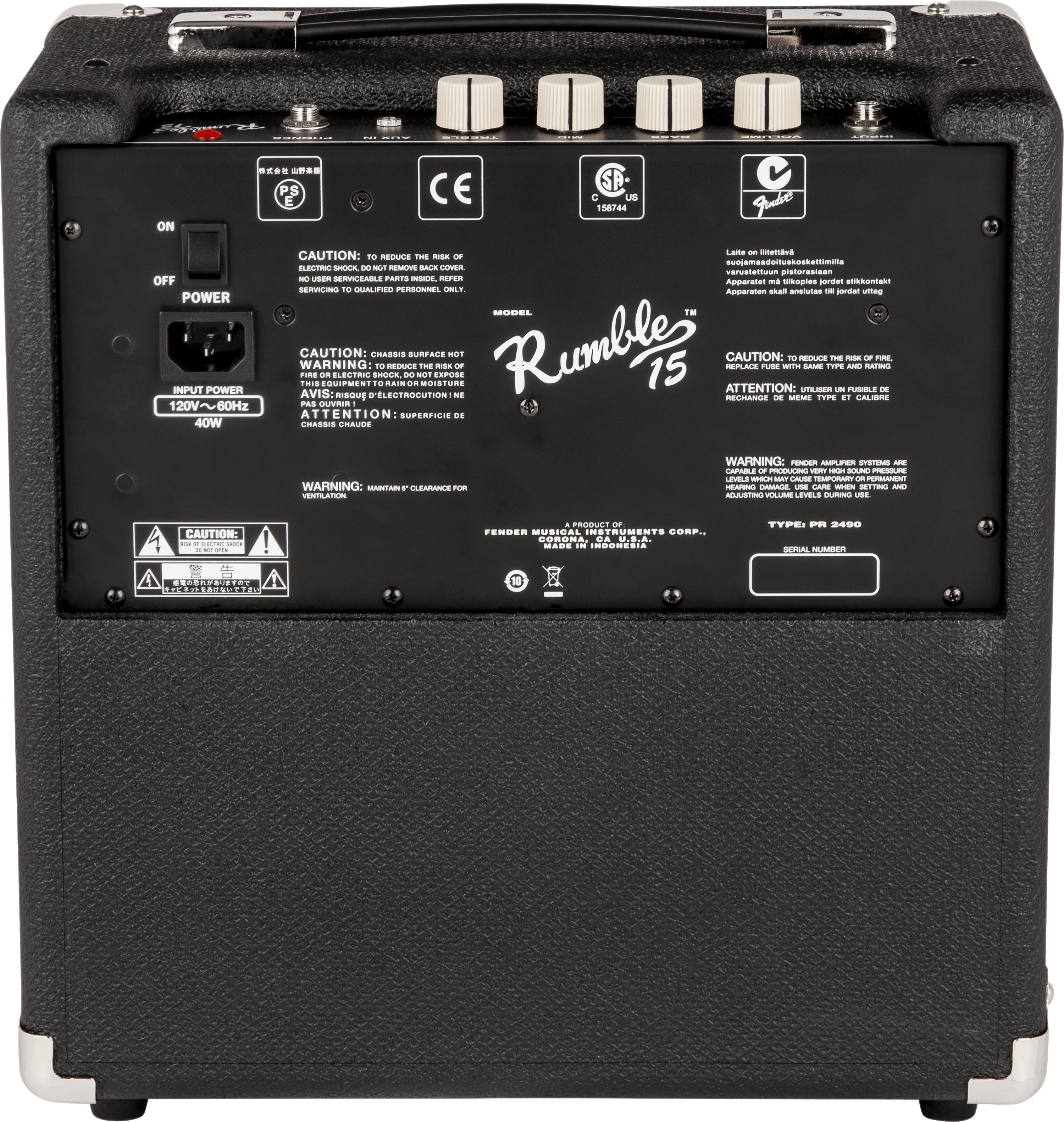 Fender Rumble 15 Bass Amp