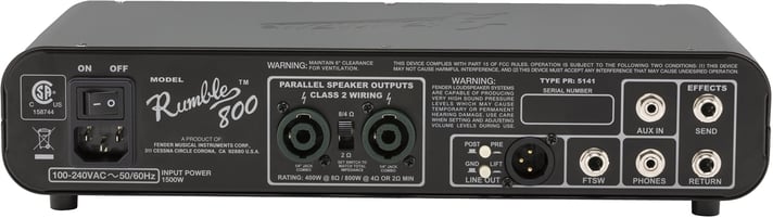 Fender Rumble 800 HD Bass Head