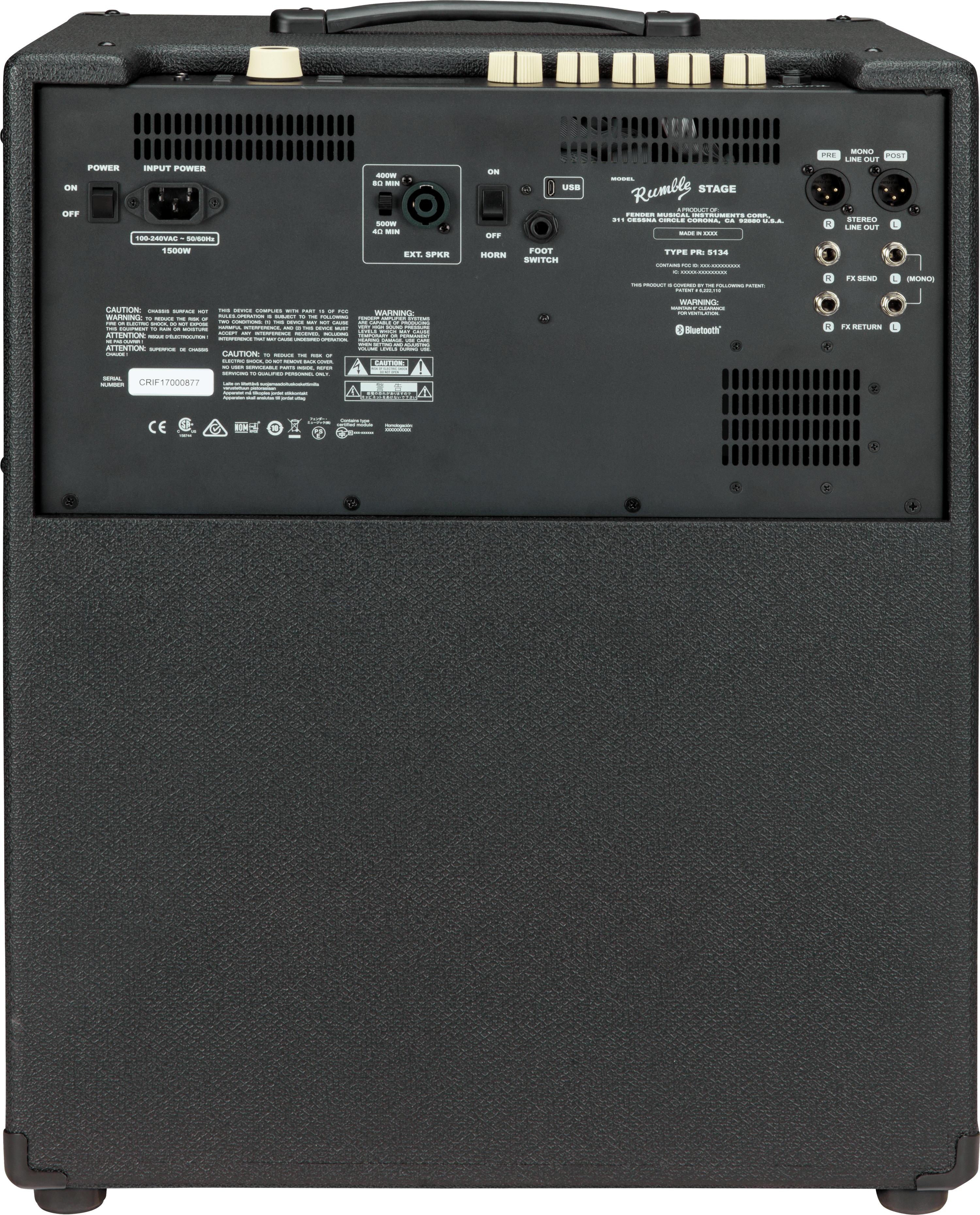 Fender Rumble Stage 800 2x10 800W Bass Combo Amp