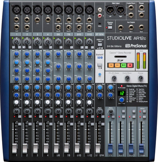 PreSonus StudioLive AR12c Analog/Hybrid Mixer