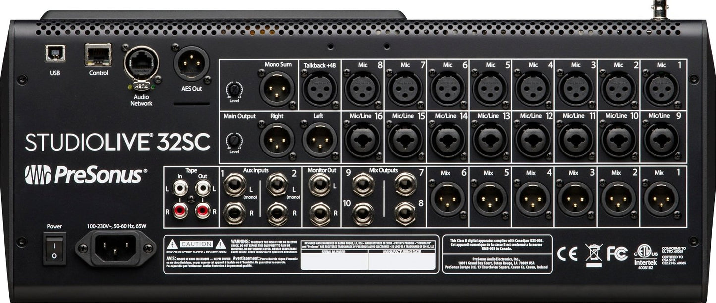 PreSonus StudioLive 32SC Digital Console Mixer