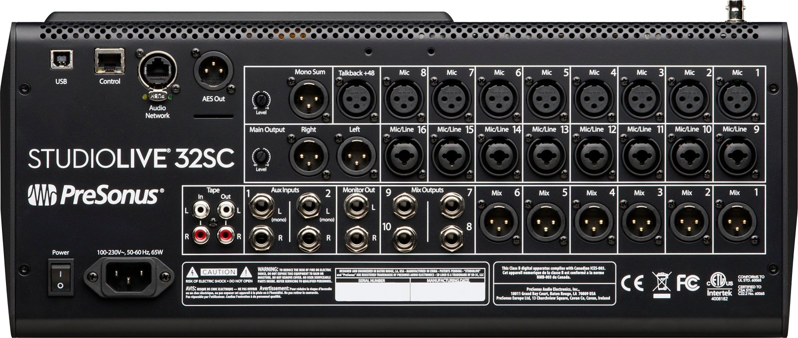 PreSonus StudioLive 32SC Digital Console Mixer