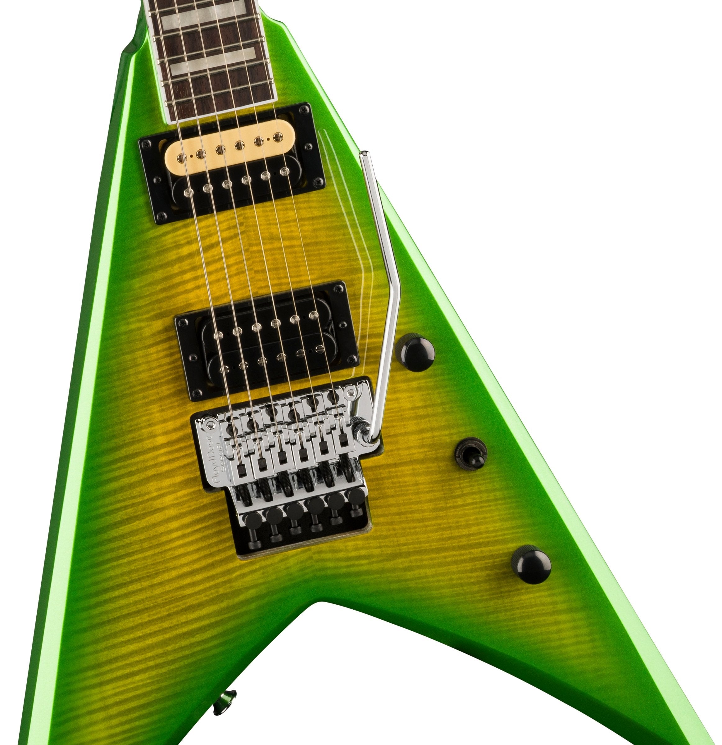 Jackson X Series Signature Scott Ian King V™ "Baldini", RW FB, Green Burst
