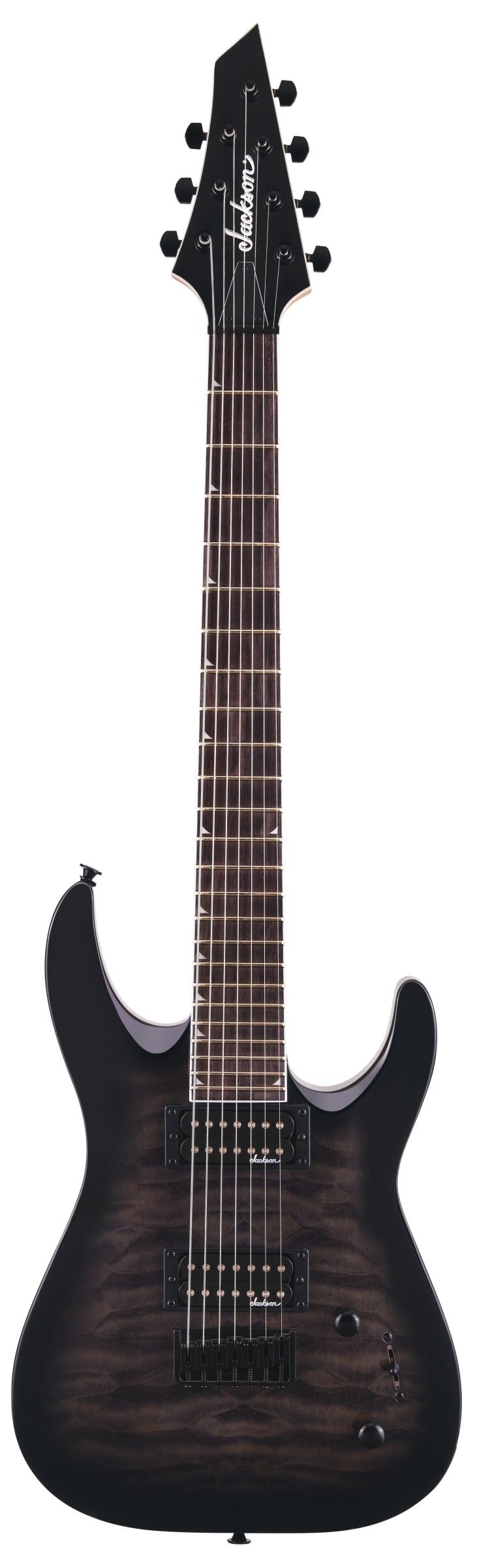 Jackson JS Series Dinky® Arch Top JS22Q-7 DKA HT, Amaranth FB, Trans Black