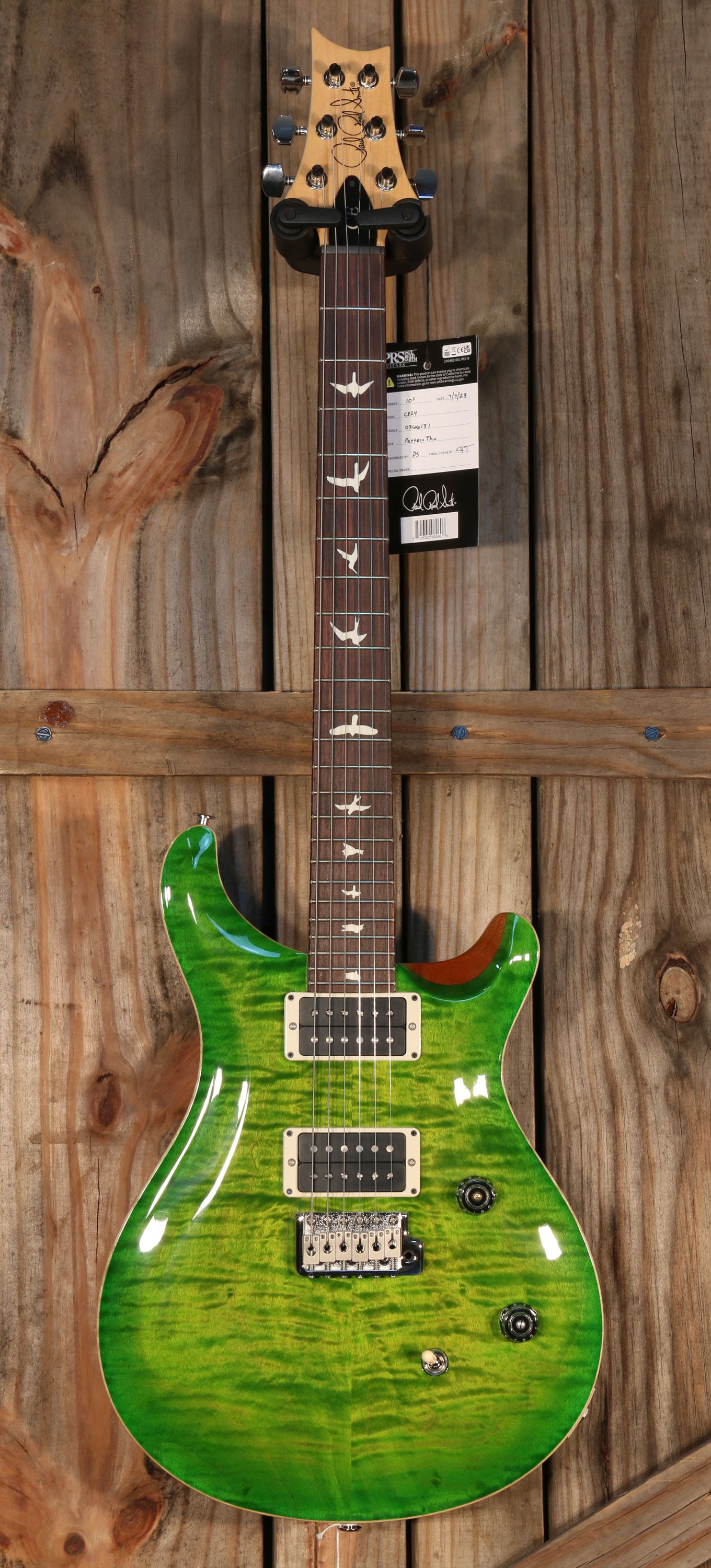 NOS (2023) Paul Reed Smith CE 24 Bolt-On, RW FB, Eriza Verde