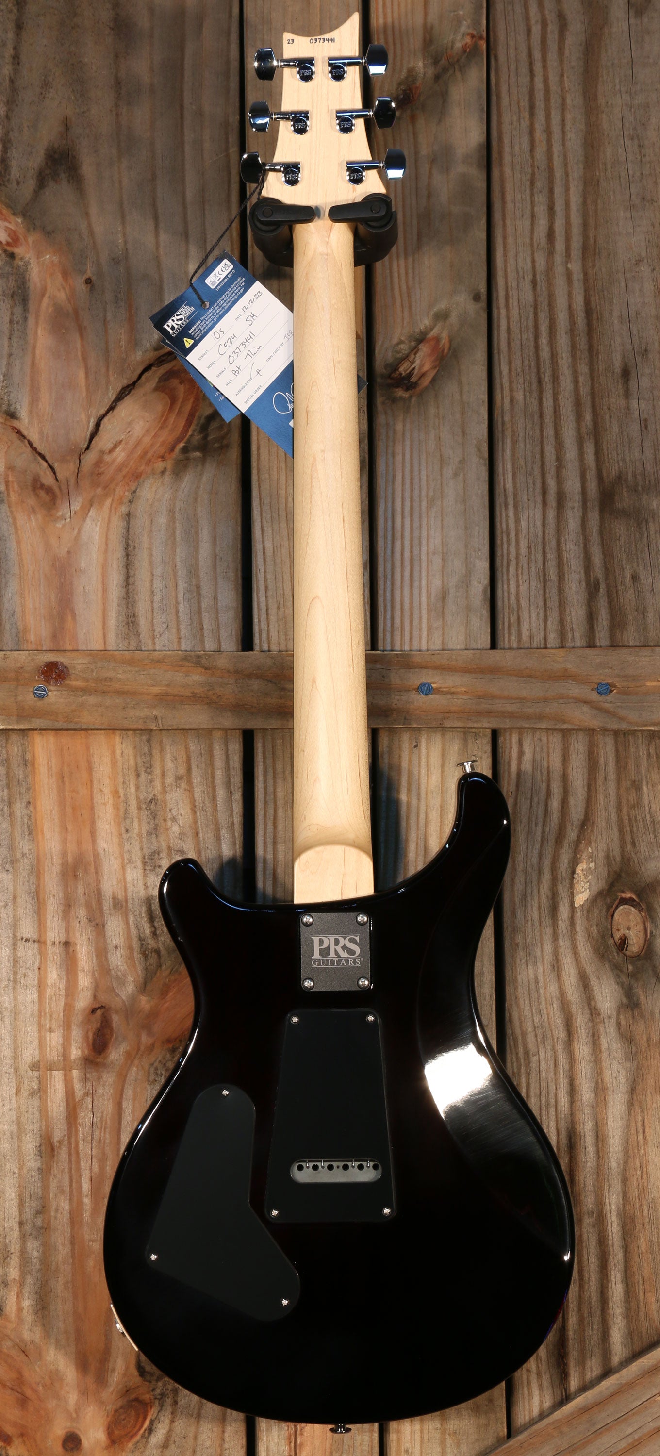 NOS (2023) Paul Reed Smith CE 24 Semi-Hollow, RW FB, Black Amber