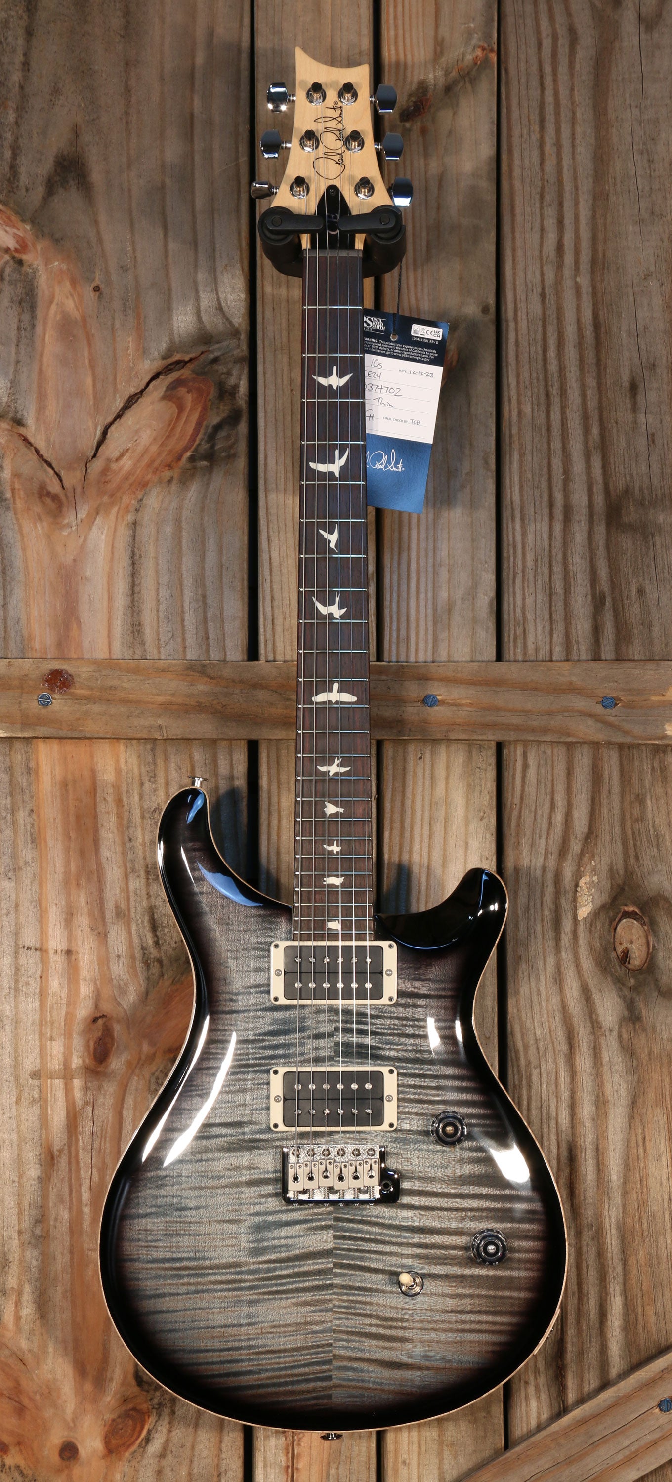 NOS (2023) Paul Reed Smith CE 24 Bolt On, RW FB, Faded Blue Smoke Burst