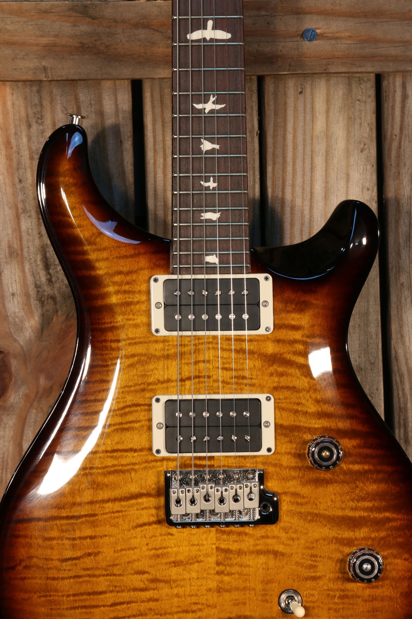 NOS (2023) Paul Reed Smith CE 24 Bolt On, Pattern Thin, RW FB, Black Amber