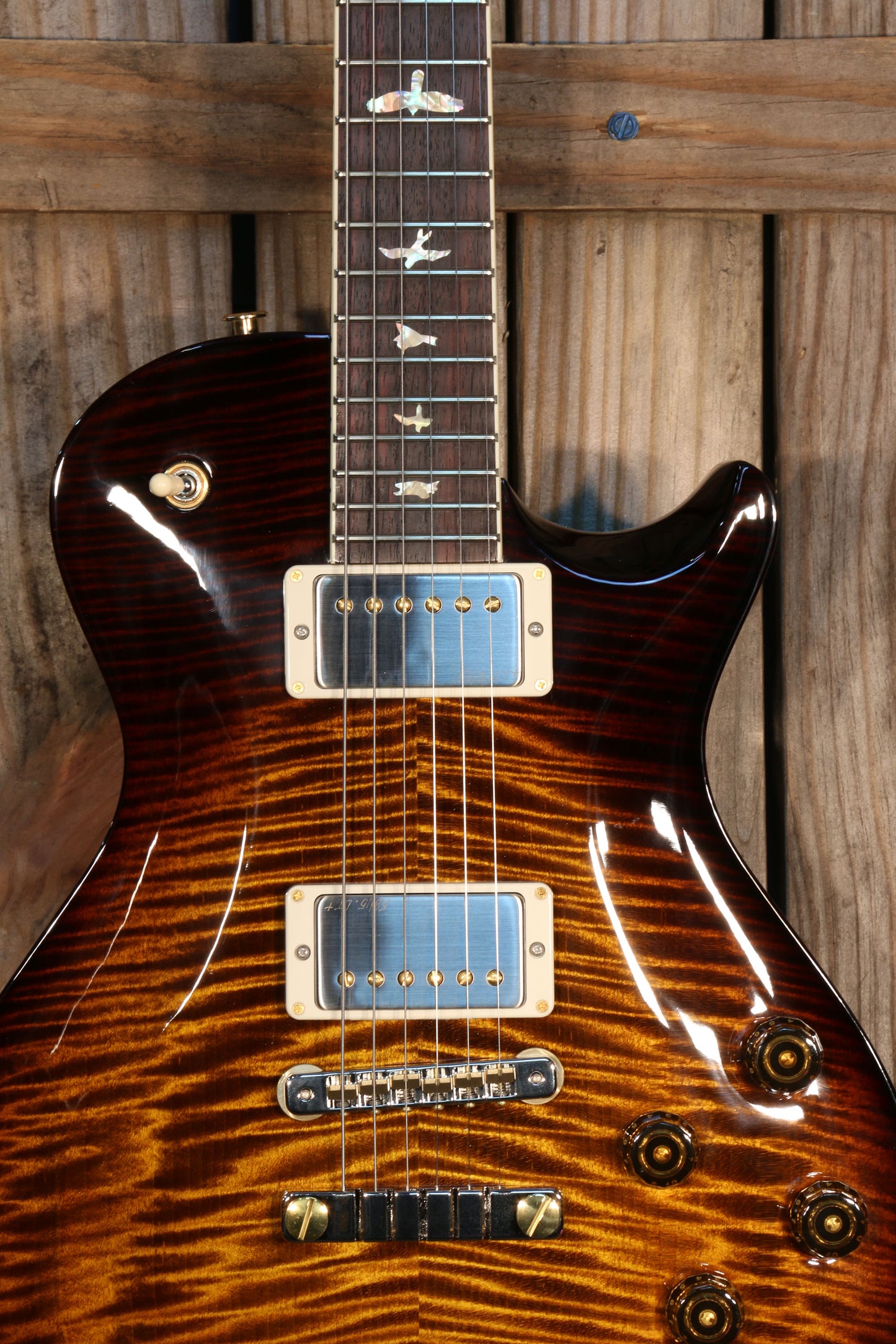 NOS (2023) Paul Reed Smith McCarty Single Cut 594, 10-Top, RW FB, Black Gold Sunburst