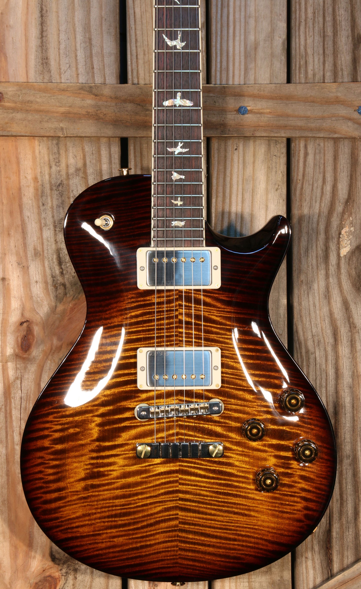NOS (2023) Paul Reed Smith McCarty Single Cut 594, 10-Top, RW FB, Black Gold Sunburst