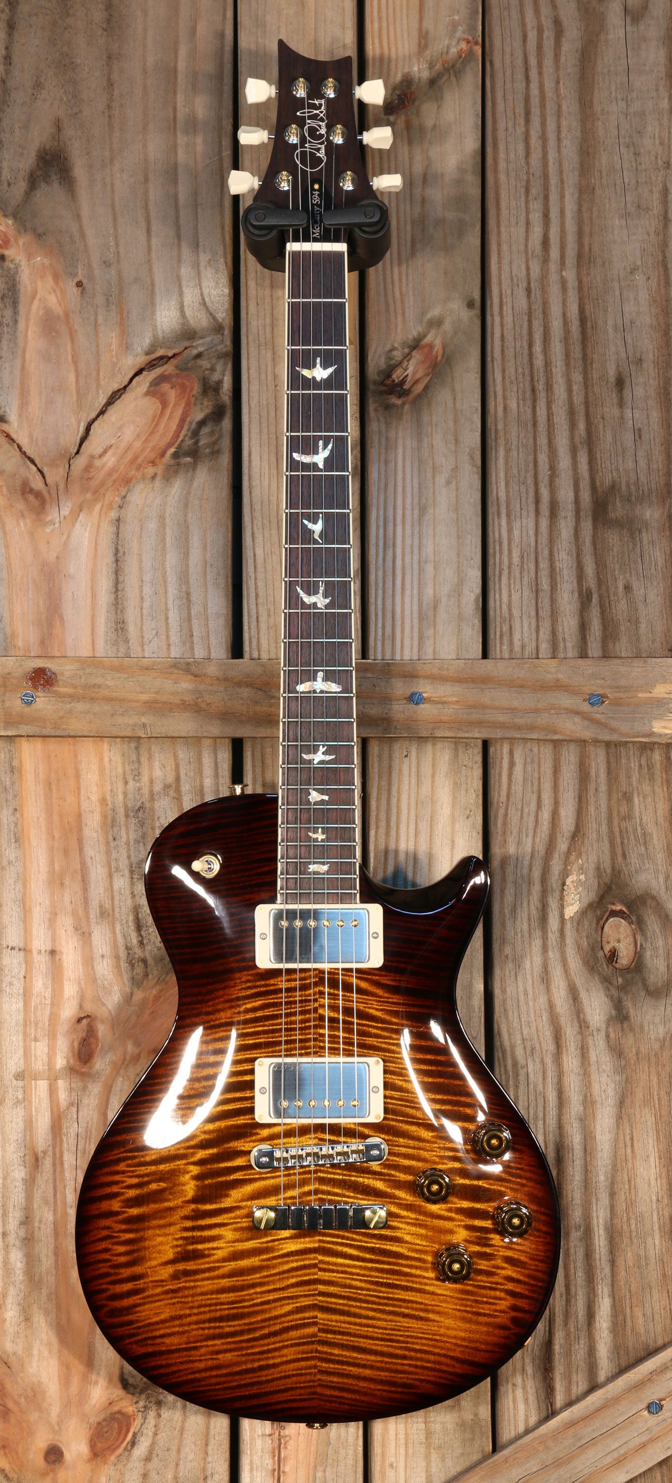 NOS (2023) Paul Reed Smith McCarty Single Cut 594, 10-Top, RW FB, Black Gold Sunburst