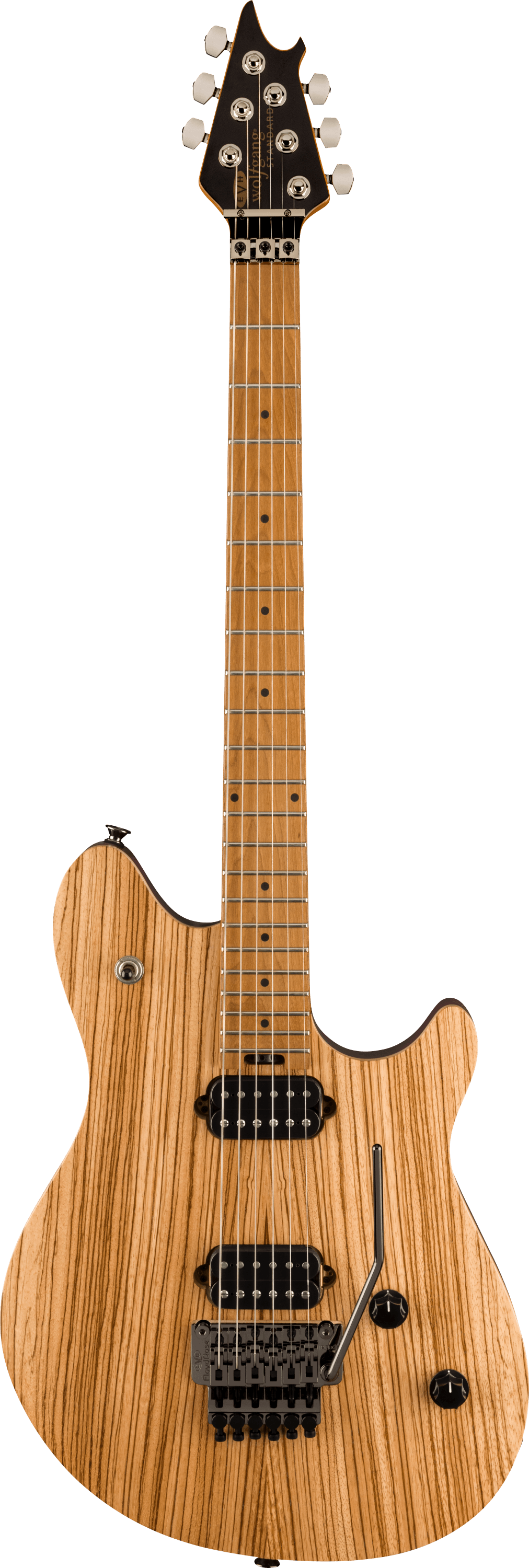 EVH Wolfgang® WG Standard Exotic Zebrawood, Baked Maple FB, Natural