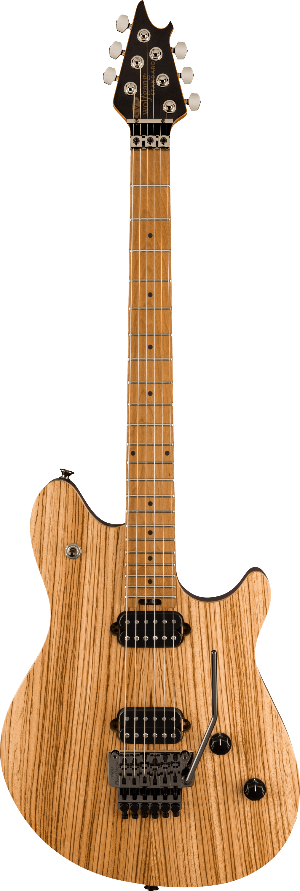 EVH Wolfgang® WG Standard Exotic Zebrawood, Baked Maple FB, Natural