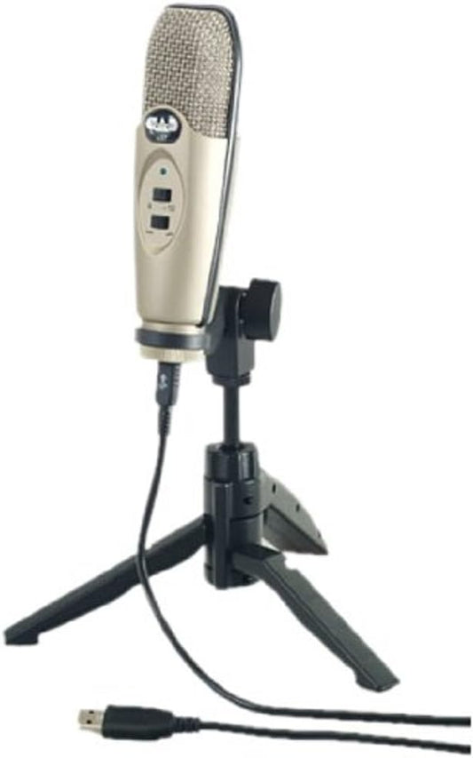 CAD Audio U37 GOLD USB Large Diaphragm Cardioid Condenser Microphone w/Tripod Stand, 10' USB Cable (Copy)