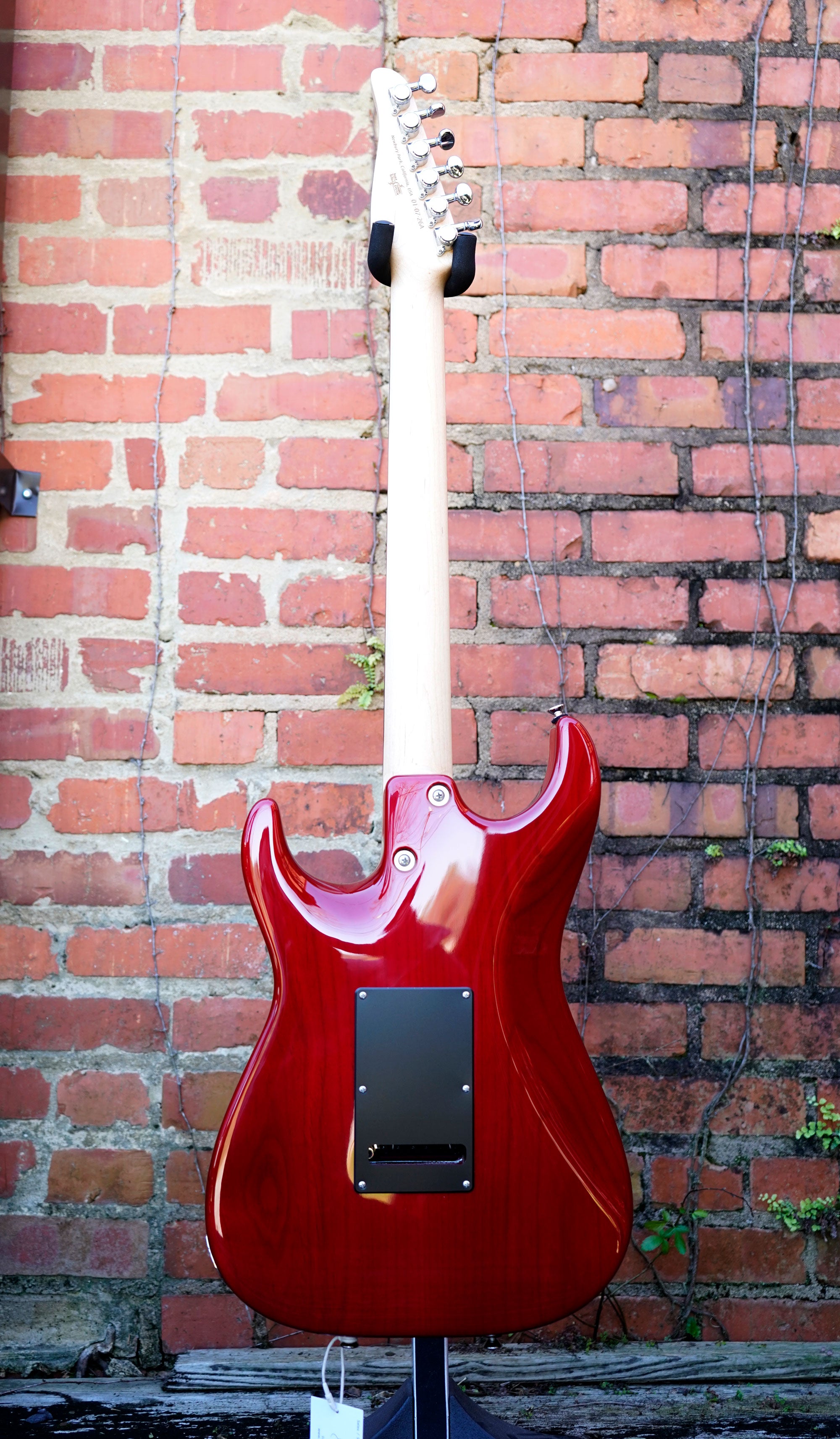 Tom Anderson Drop Top Classic, Natural Red Burst w/ Binding