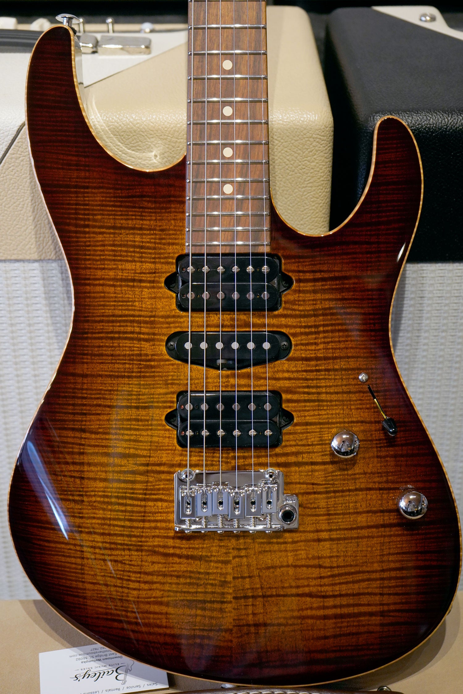 Suhr Modern Plus, Bengal Burst, Pau Ferro