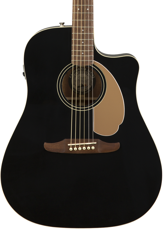 Fender Redondo Player Acoustic Guitar, Black