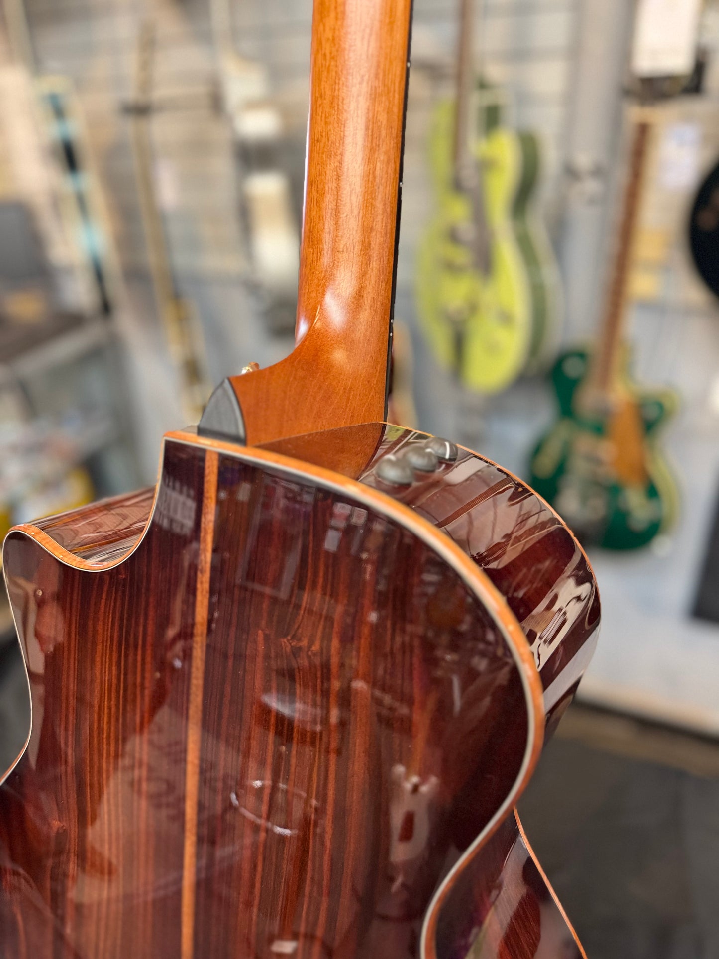 (2021) Taylor Custom Grand Auditorium A/E Guitar, Cocobolo/Spruce, Venetian Cutaway