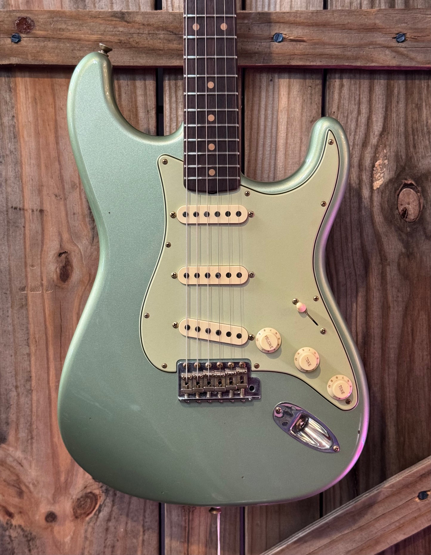 Fender 1959 Stratocaster Journeyman Relic - Faded Aged Sage Green Metallic