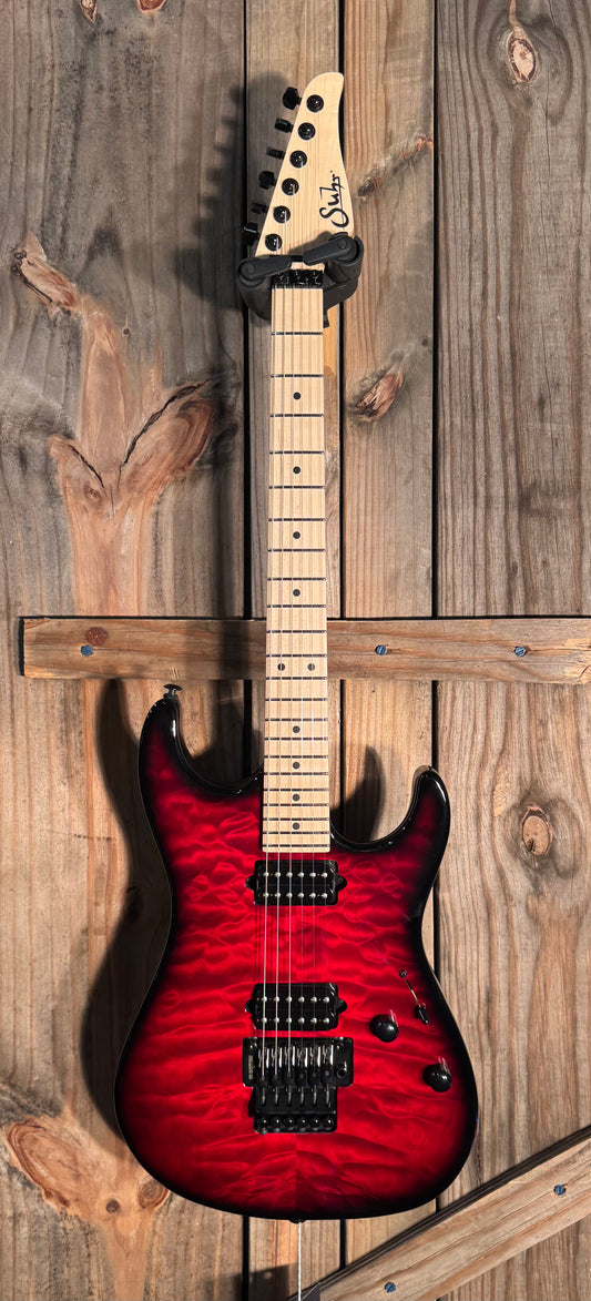 Suhr Standard Thin Burst Limited Edition in Trans Red
