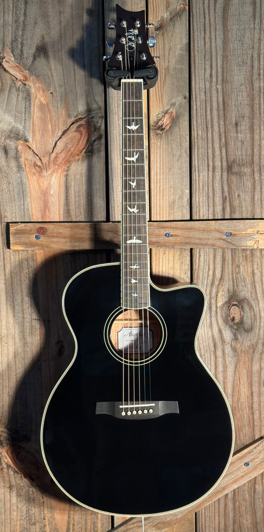 Open Box minor scratches - PRS SE A20E Angelus, Black Gloss Top, Mahogany Acoustic