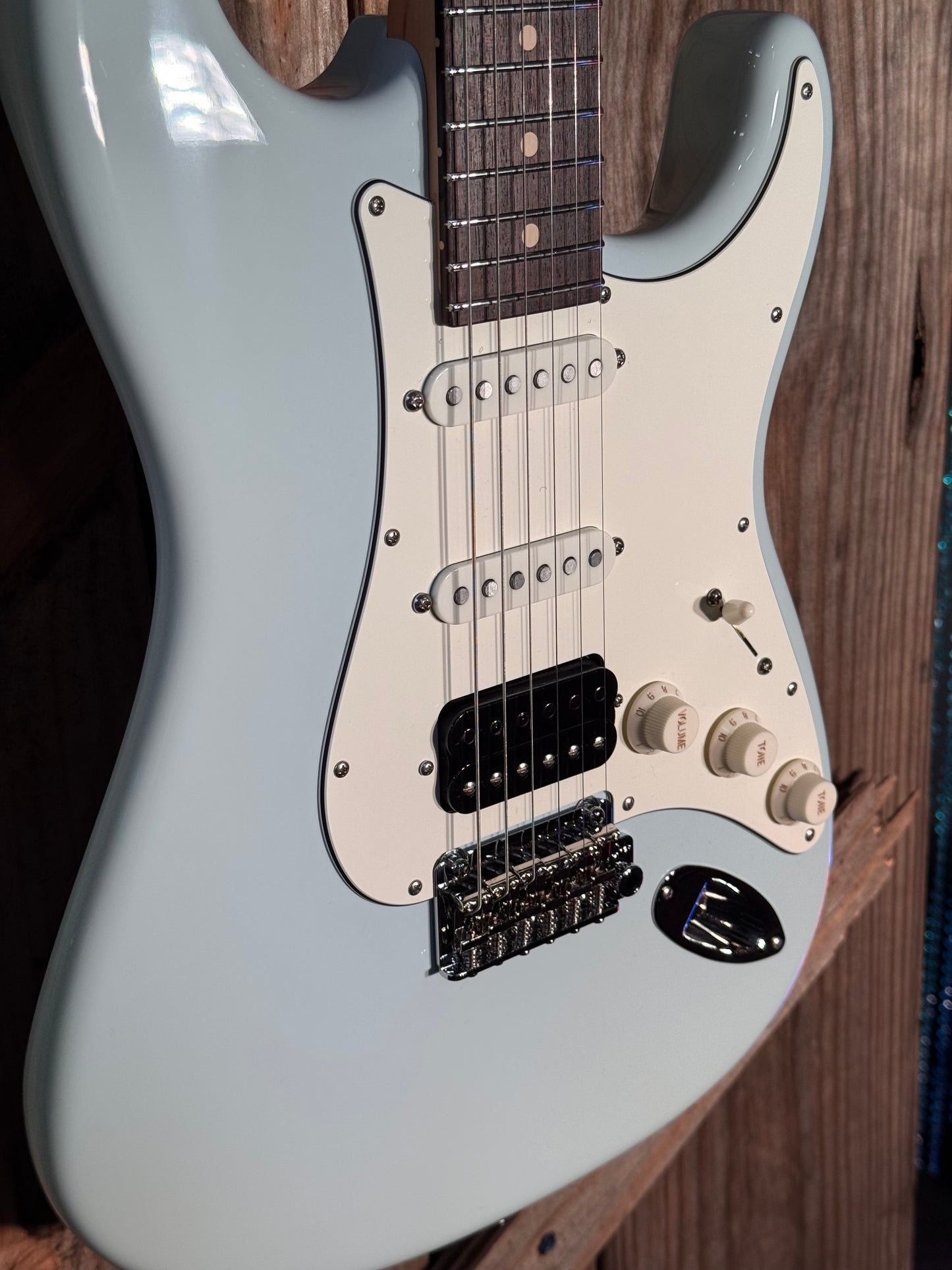 Suhr Classic S, Sonic Blue, Rosewood FB, HSS
