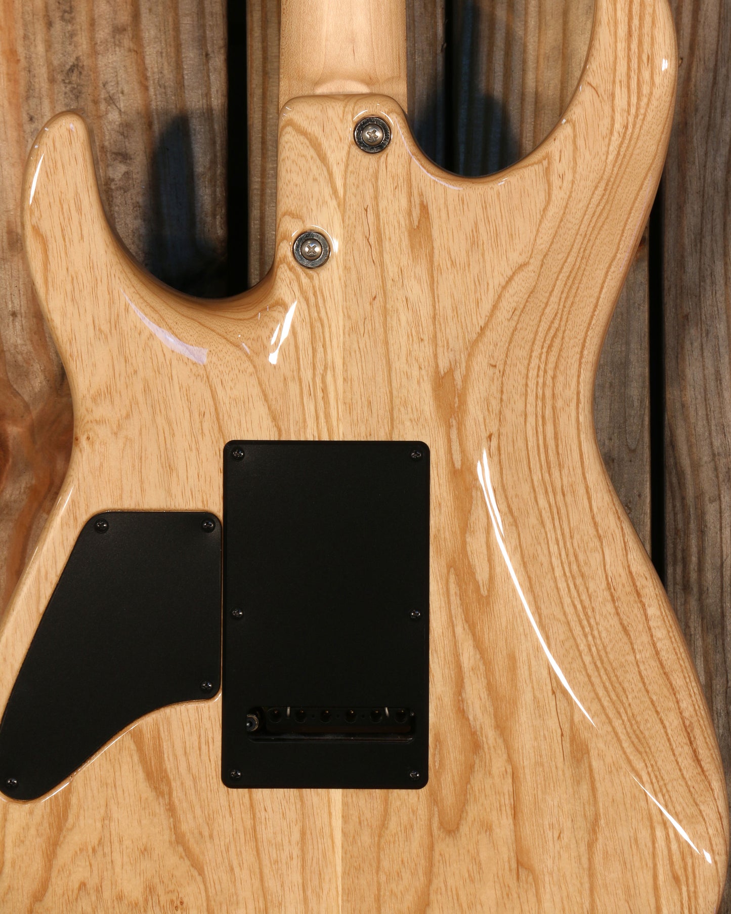 Tom Anderson Angel, Swamp Ash, Ziricote FB, Natural Black to Dark Blue Burst