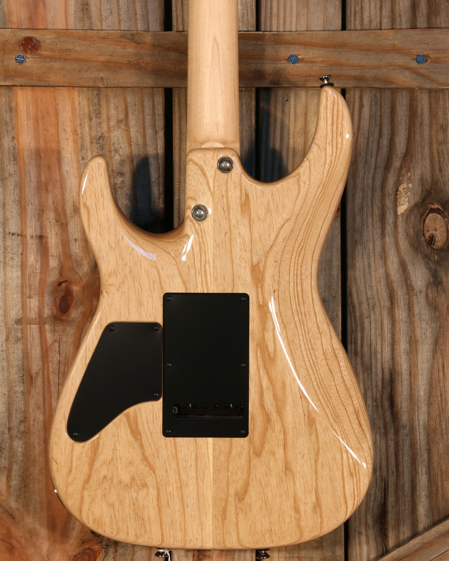Tom Anderson Angel, Swamp Ash, Ziricote FB, Natural Black to Dark Blue Burst