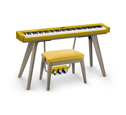 Casio Privia PX-S7000 w/ Bench - Slim Digital Piano in Harmonious Mustard