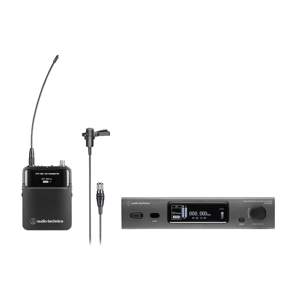 Audio Technica ATW-3211/831 DE2 Wireless Lavalier Microphone System