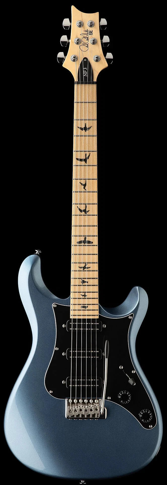 PRS SE NF3, Maple FB, Ice Blue Metallic