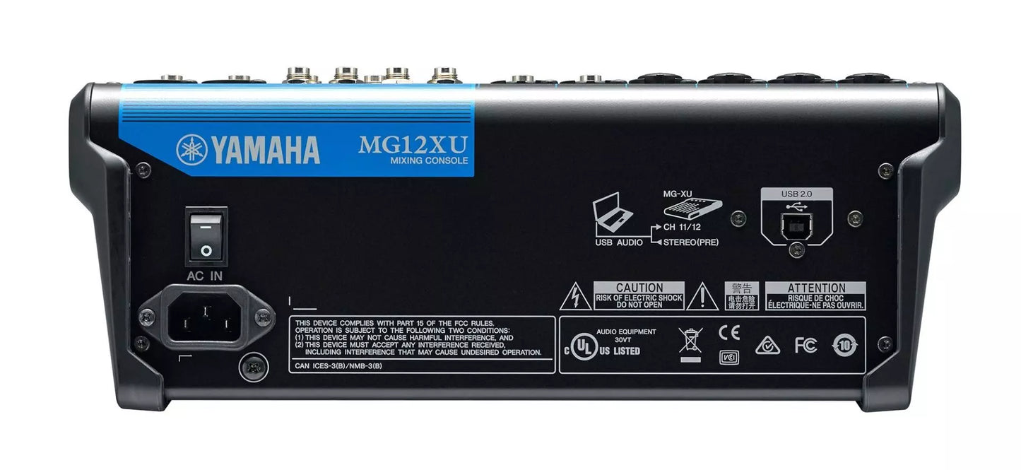 Yamaha MG12XU 12-Channel Mixer with USB and Effects