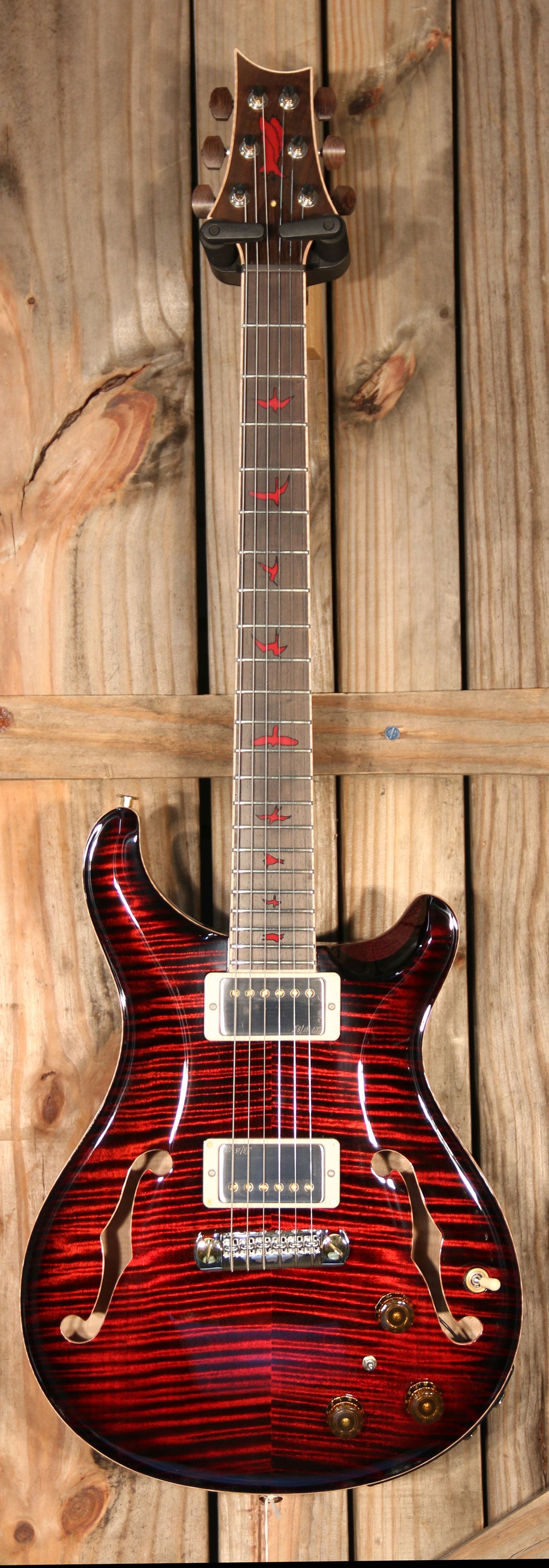 Paul Reed Smith Private Stock Hollowbody II Piezo, Fire Red Smokeburst