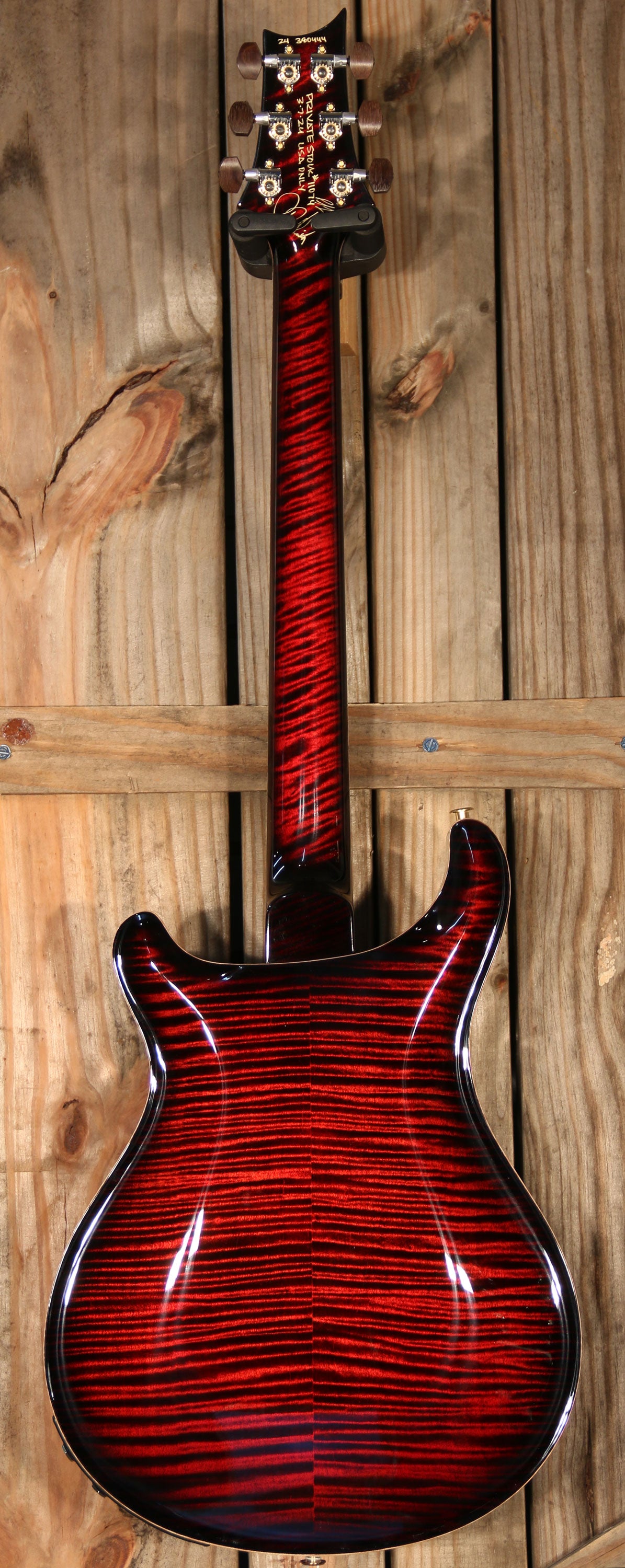 Paul Reed Smith Private Stock Hollowbody II Piezo, Fire Red Smokeburst